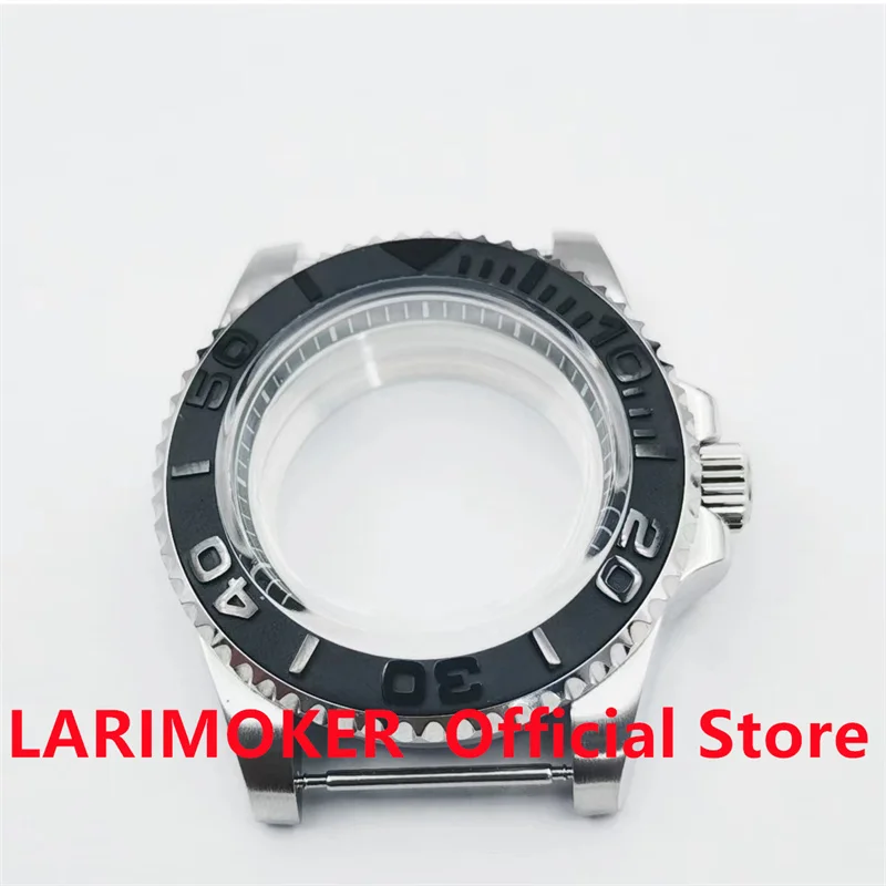 

40mm domed glass silver watch case fit NH35 NH36 ETA2824 2836 Miyota8205 8215 821A Mingzhu DG2813 3804 PT5000 movement