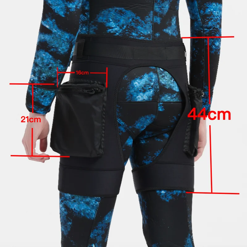 HOT Neoprene Wetsuit Tech Shorts Submersible Load Weight Pocket Leg Thigh Pants Bandage Scuba Diving Equipment Accessories