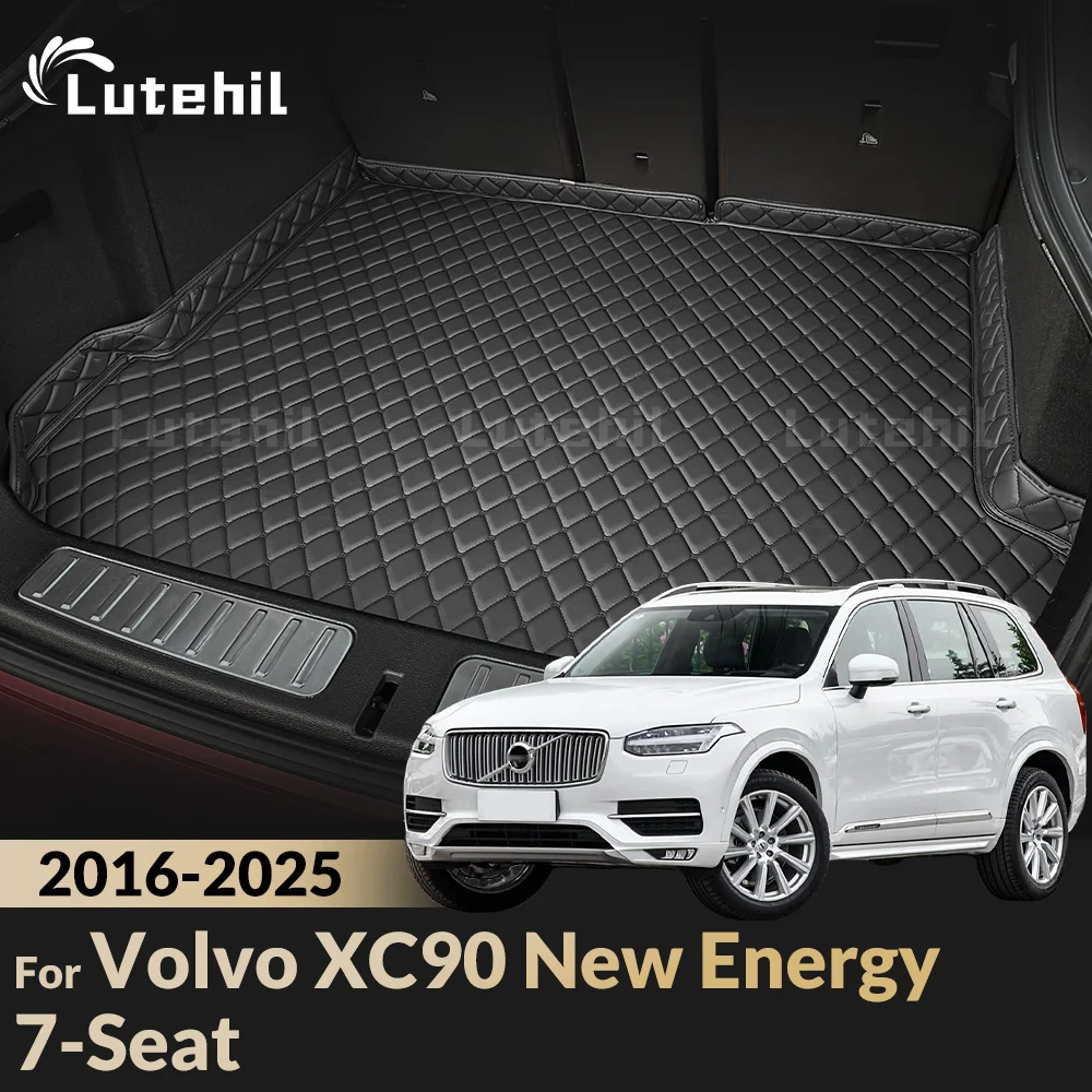 

Для Volvo XC90 New Energy 7-местный 2016-2025 24 23 22 21 20 19 18 17 3D коврик в багажник автомобиля ковер автомобильные аксессуары