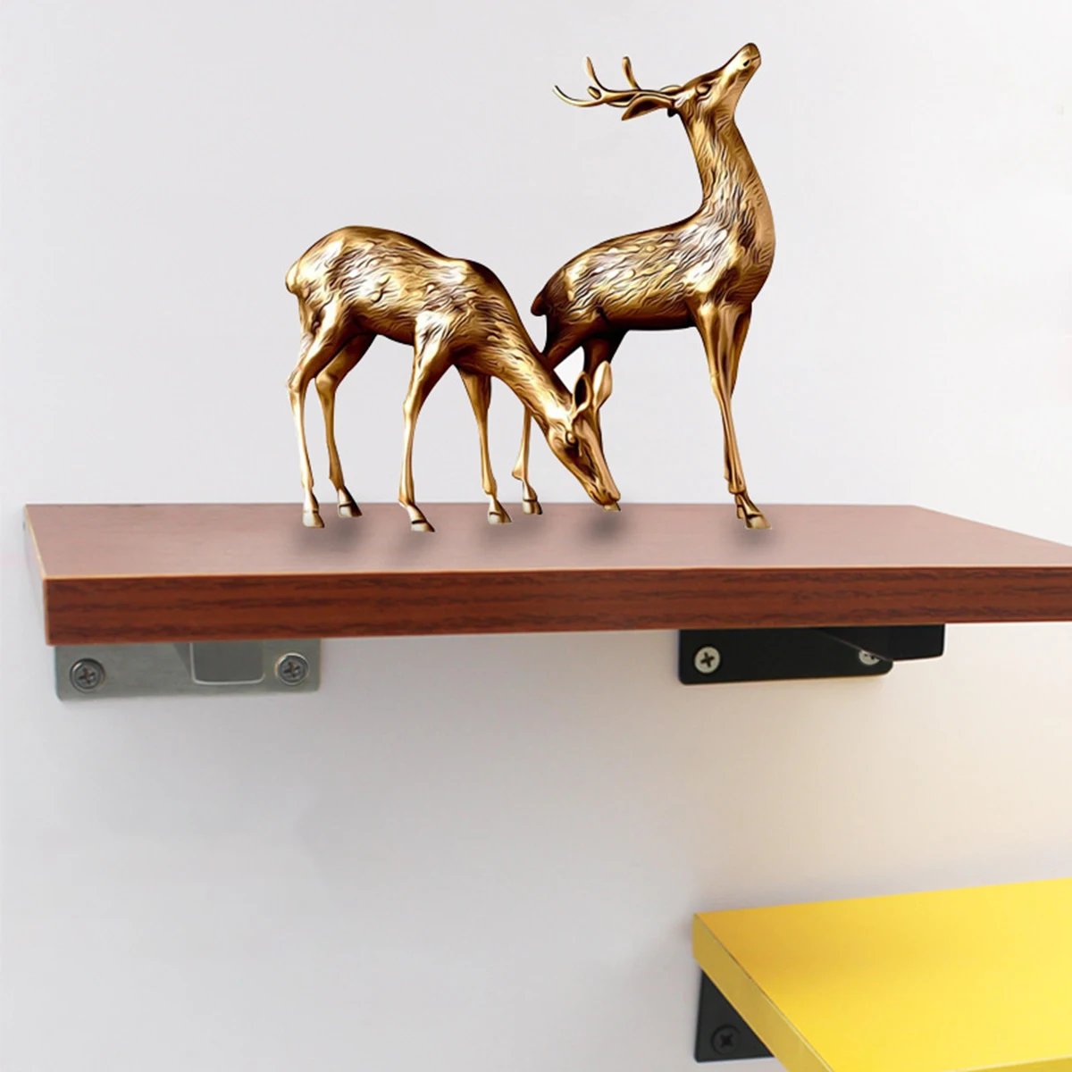 

Stainless Steel Shelf Brackets Durable Heavy Duty Wall Mount Supports Metal Practical for Kitchen Garage Workshop Storage