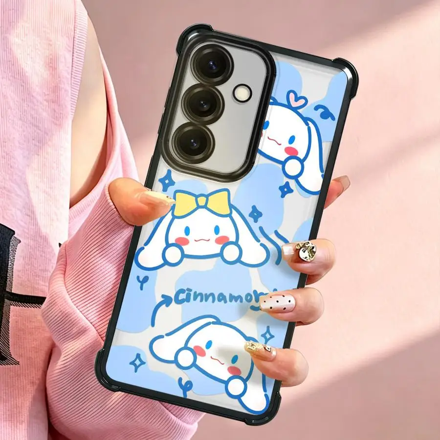 Sanrio Cinnamon Roll Case for Samsung Galaxy A07 A53 A33 A50 A12 A03 A24 A52 A14 A04 A23 A51 A16 A06 A54 A34 A15 A05 A73 A13