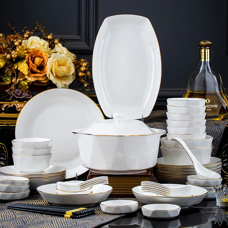 

Nordic Phnom Penh ceramic dishes, household dishes, large noodles, soup bowls, deep dishes, soup dishes, tableware sets,