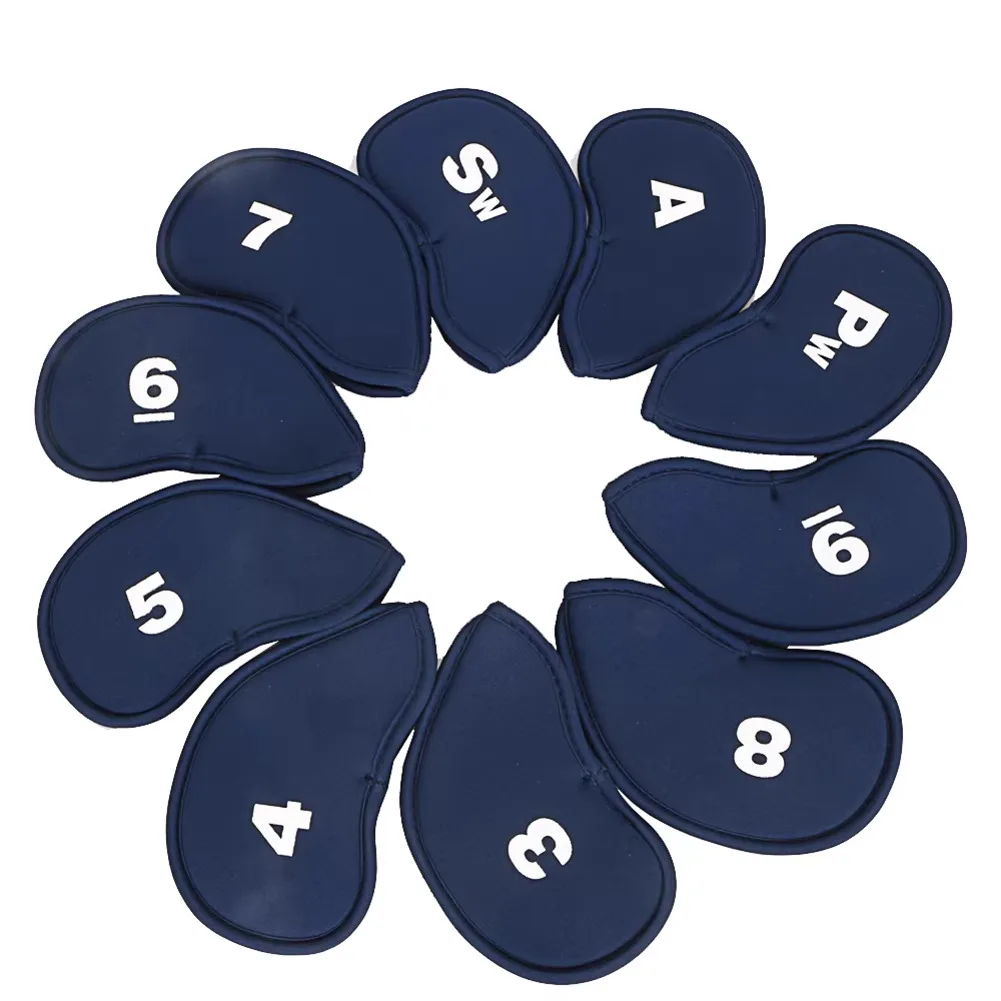11 Pack Neoprene Golf Club Head Covers With Numbers Quick Release Iron Putter Protectors Set For Golf Accessories