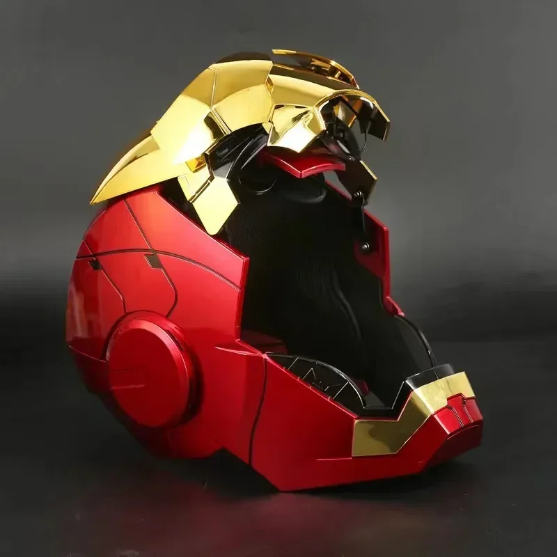 Marvel 1/1 Iron Man Jarvis Mk5 Mk50 Helmet Wearable Automatic Voice-Activated Electric Open And Close Series Home Decor Gift
