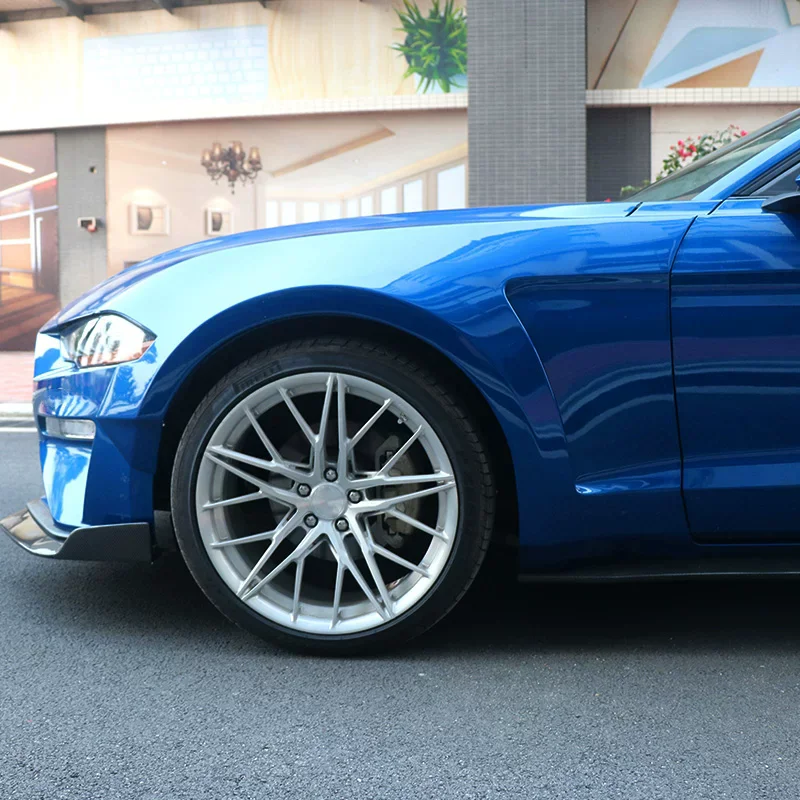 Wheel Eyebrow Fender Flares Arch for Ford Mustang 2018-2023 modified Resin side wide Protector Mudguard view 3