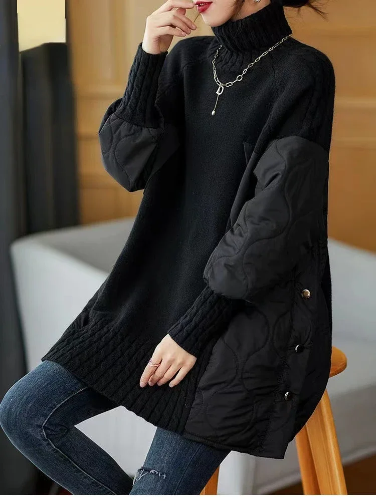 New Ladies Sweater Autumn Winter New Long Sleeve Turtleneck Sweaters Tops Korean Fashion Casual Loose Women\'s Clothing Pullovers