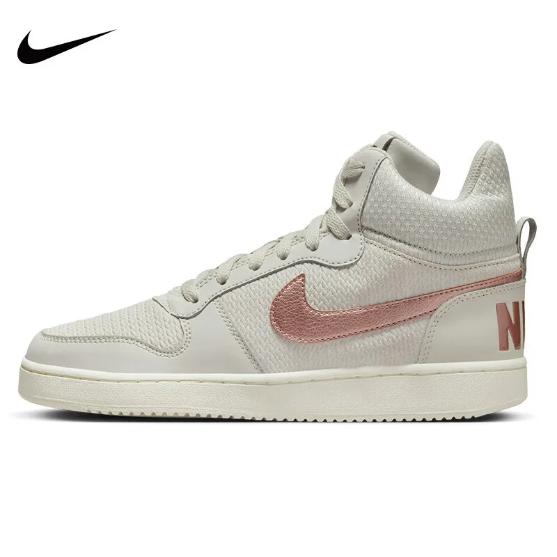 Nike Court Borough Mid Prem Women's Shoes Sports Shoes Comfortable and Wear-Resistant Retro Fashion Casual Sneakers 844907-003