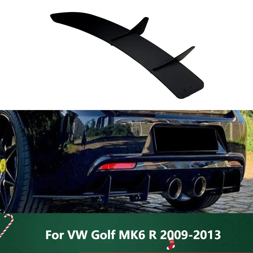 

New！Rear Bumper Rear Bumper Lip Diffuser Spoiler Protector Matt Black Car Accessories Body Kits ABS For VW Golf MK6 R 2009-2013