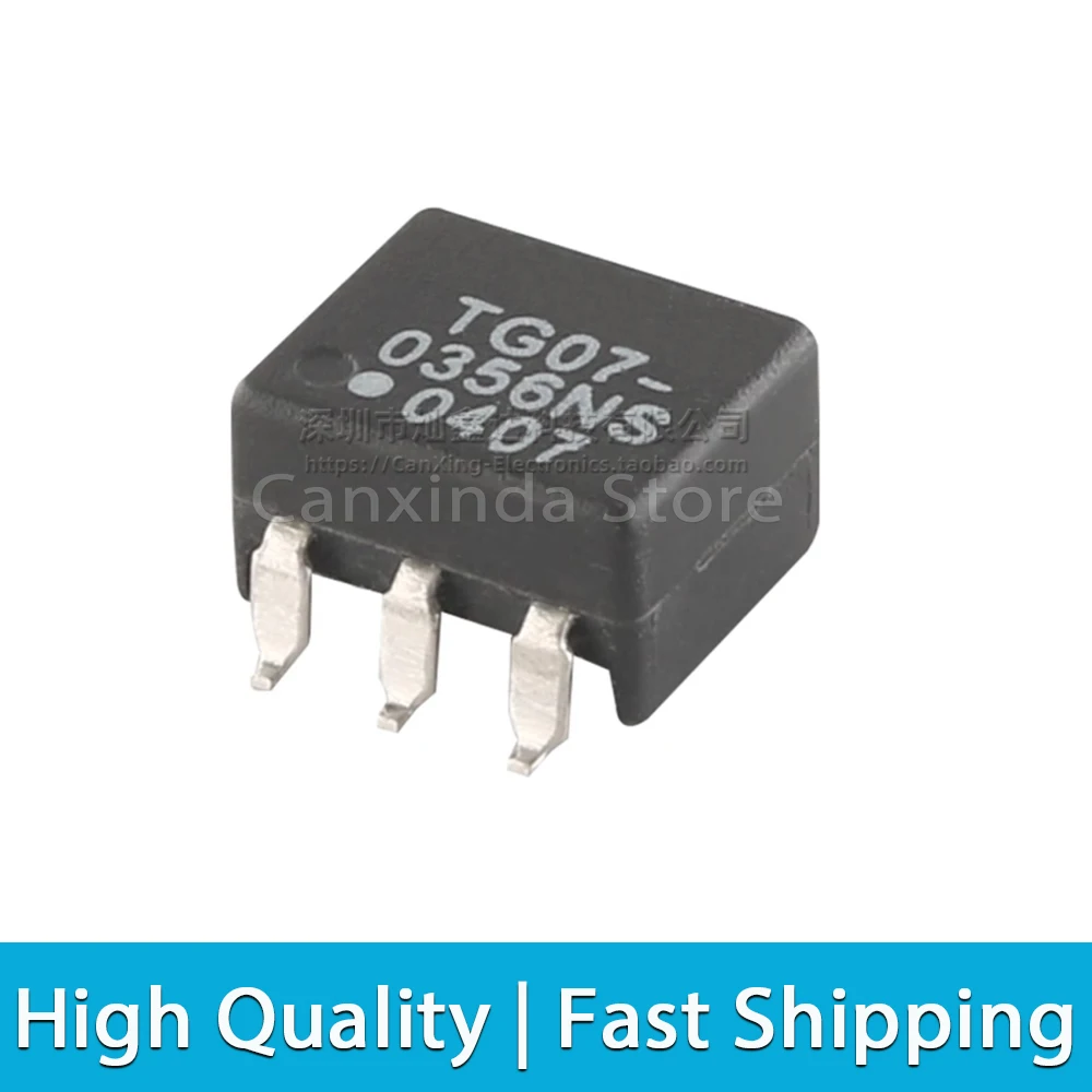 5pcs TG07-0356NS SMD High Frequency Signal Isolated Pulsing  Transformer Turns Ratio 1:2CT 35uH Isolation Tapped