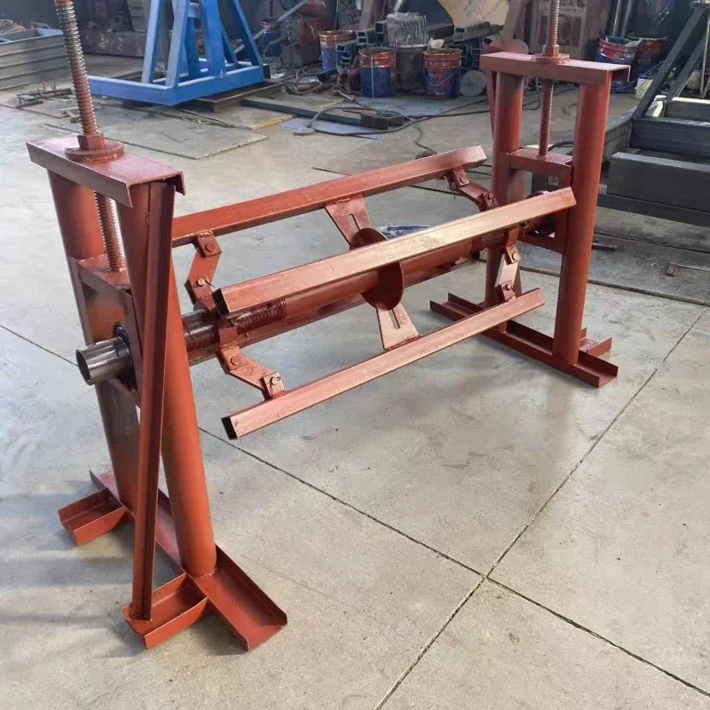 1 meter binary material rack bears 5 tons of loading frame, color steel coil tightens shaft discharge frame support