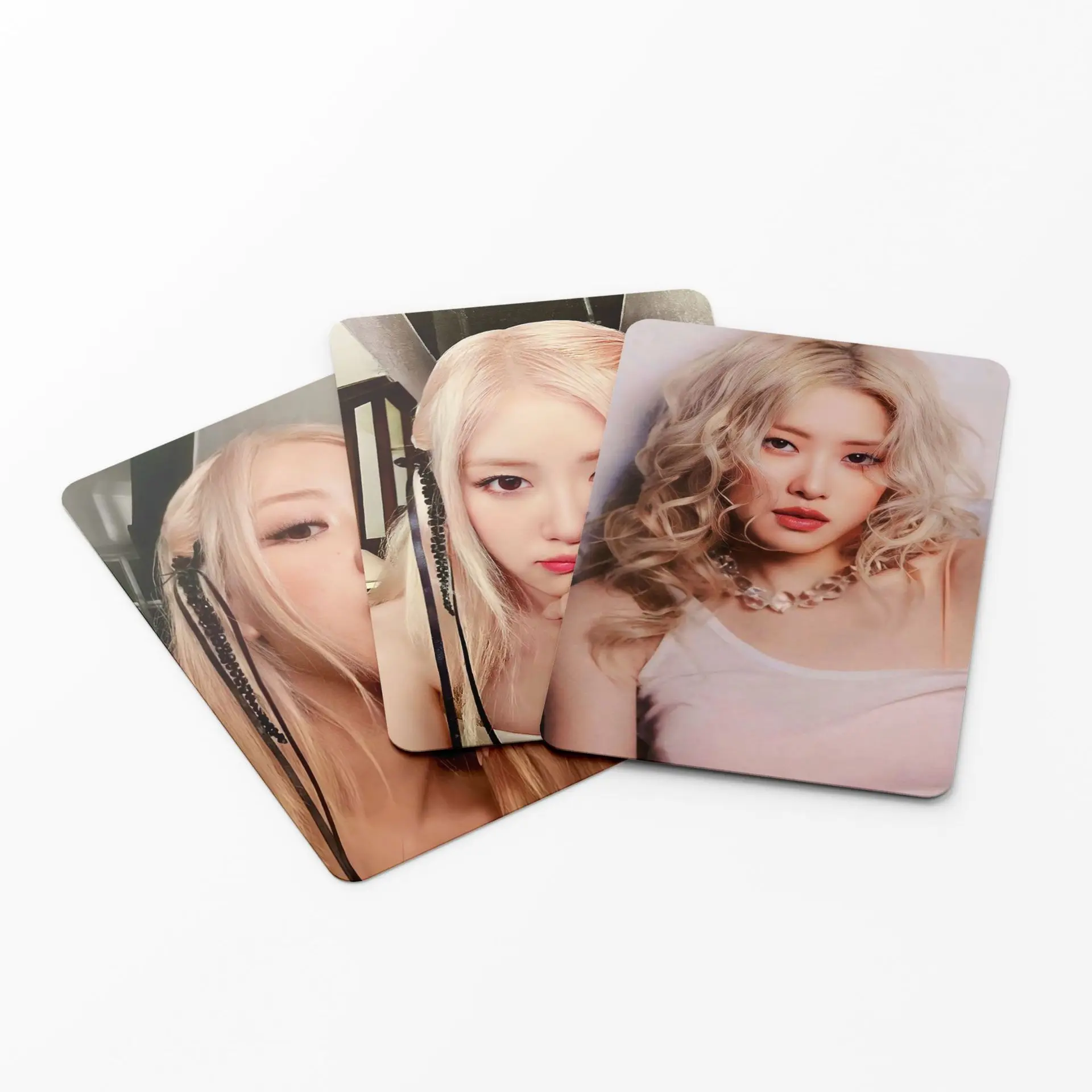 55 ชิ้นในสต็อก Rosé APT Rose Fan Collection Card การ์ดรูปถ่ายโปสการ์ดการ์ด LOMO