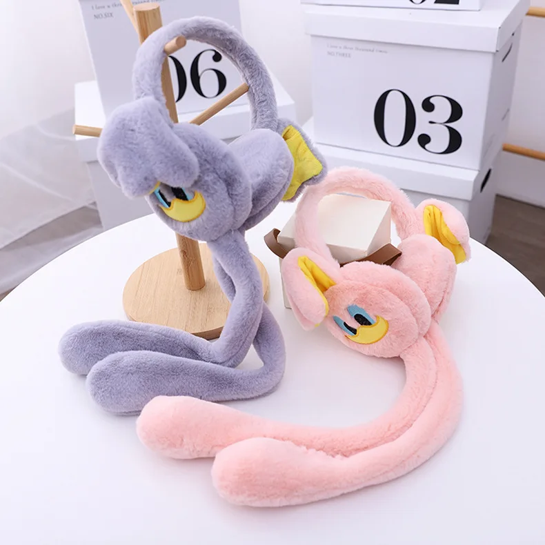 Disney little duck's ears moving ears new winter children's ear warmth cute airbag Internet celebrity ear cover