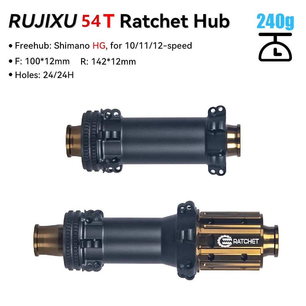 

54T Rachet 240g Road Bike Hubs SuperLight Centerlock sealed bearings Road Disc Brake Bicycle Hubsets Cycling Accessories