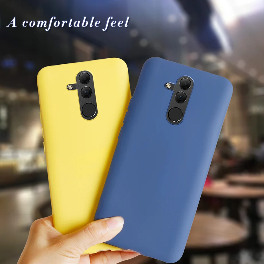 Telefon Fall Für Huawei Mate 20 Lite Fall Abdeckung Silikon Ultra Dünne Schlanke Weiche Feste Matte Zurück Abdeckung Mate 20 Lite 20 Lite fall Coque – Detail 3
