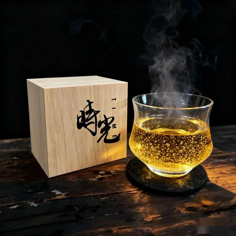 

Whiskey Glass Japanese Unique Random Bubbles Crystal Wine Cup Personalised Barware Drinkware Whisky Brandy Snifter Gifts For Men