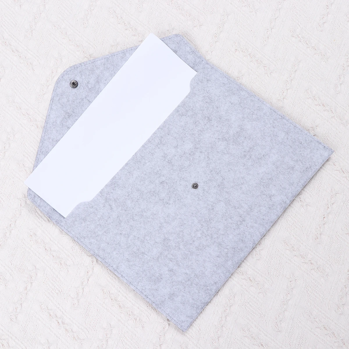 

4PCS A4 File Folders Felt Folder Document Folders Portable Felt Holders Briefcase Bag (Black, Light Grey, Pink, Green)