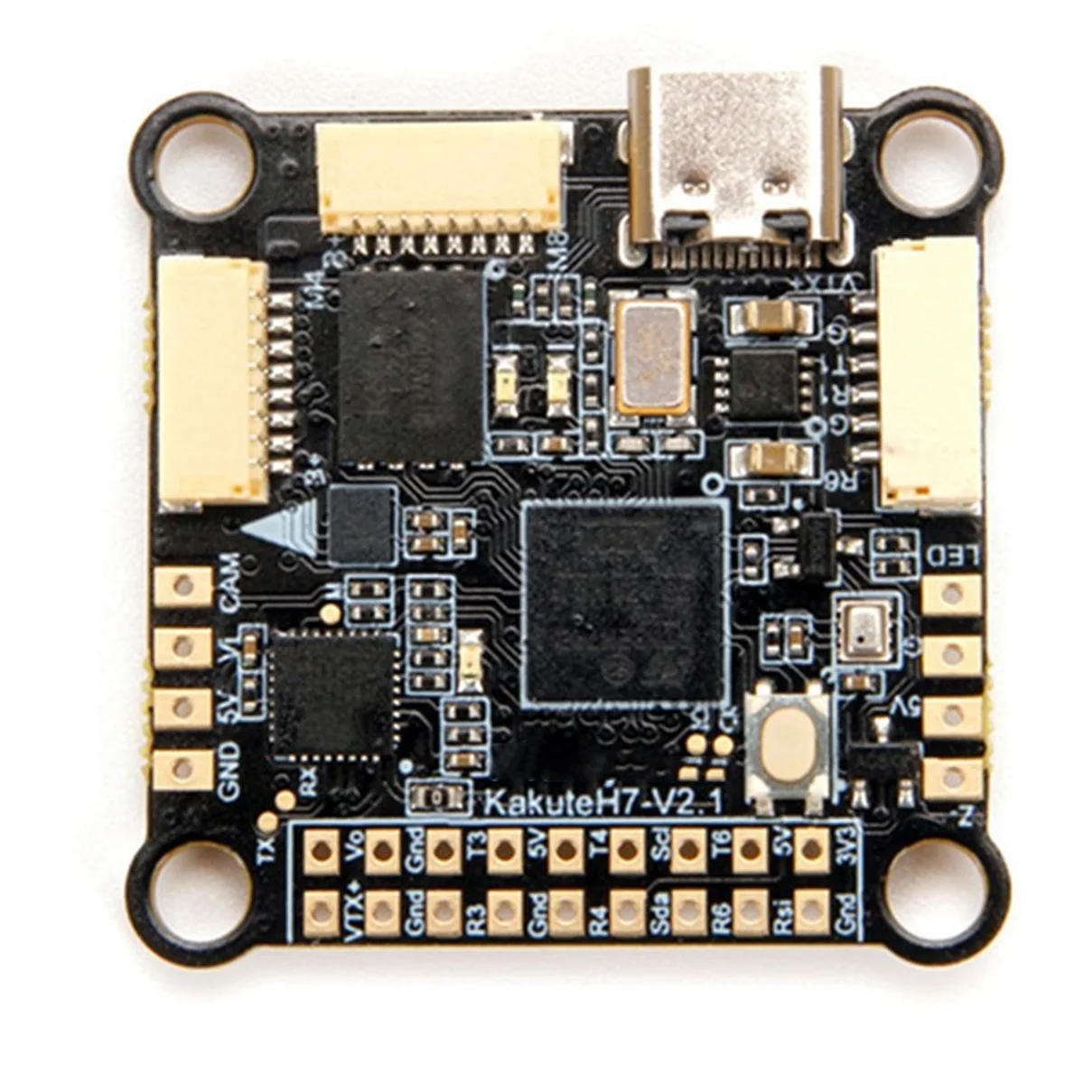 

A45U Kakute H7 V1.5-42688-P H743 Контроллер полета Dual BEC Baro OSD Встроенный Bluetooth 2-8S для RC FPV Drone