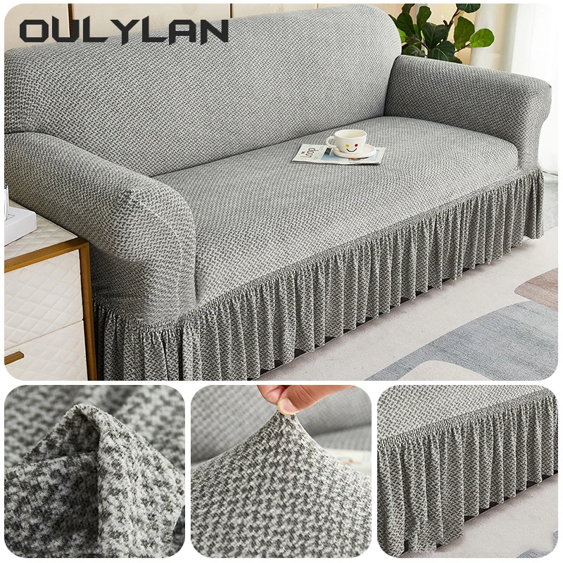 Oulylan Thickened Sofa Covers Anti Slip Dustproof Armrest Sofa Cover For Living Room Furniture Protector Cover Home Decor