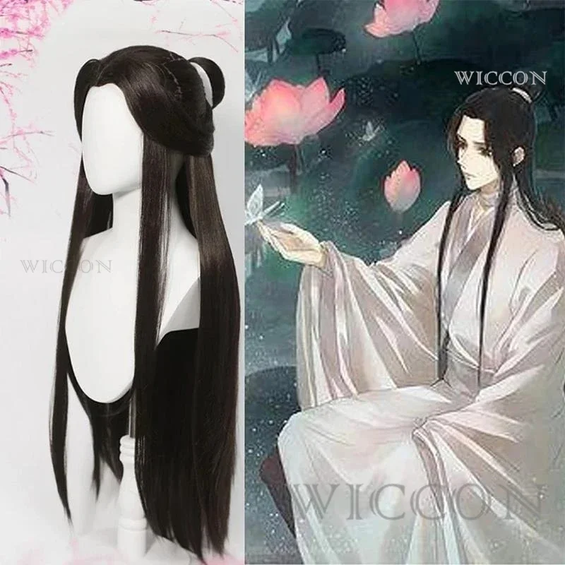 Anime Heaven Offizielles S Blessing Cosplay Xie Lian Cosplay Kostüm Weiße Han Fu Kleidung Perücke Voller Anzug Anime Outfits für Frauen Männer