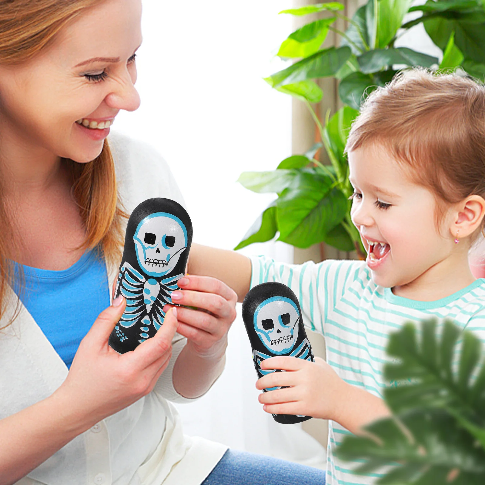 5 قطع من مجموعة جمجمة روسية، جمجمة التعشيش للأطفال والكبار، هدية تخزين مزخرفة لعيد الميلاد وعيد الحب