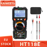 KAIWEETS HT118E Digital AC/DC Multimeter, TRMS 20000 Counts, 2.7 Inch Display, LED Lightning Jacks, Auto-Ranging