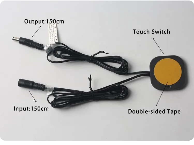 12V 24V 60W Durchdringender 40mm Holzplatten-Sensor-Schalter LED-Berührungssensor – Detail 4