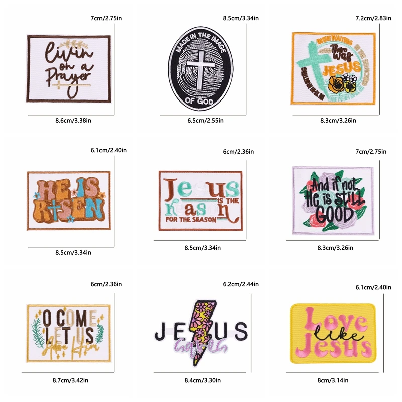 Parche bordado termoadhesivo Jesús – Religioso para planchar - imagen 3