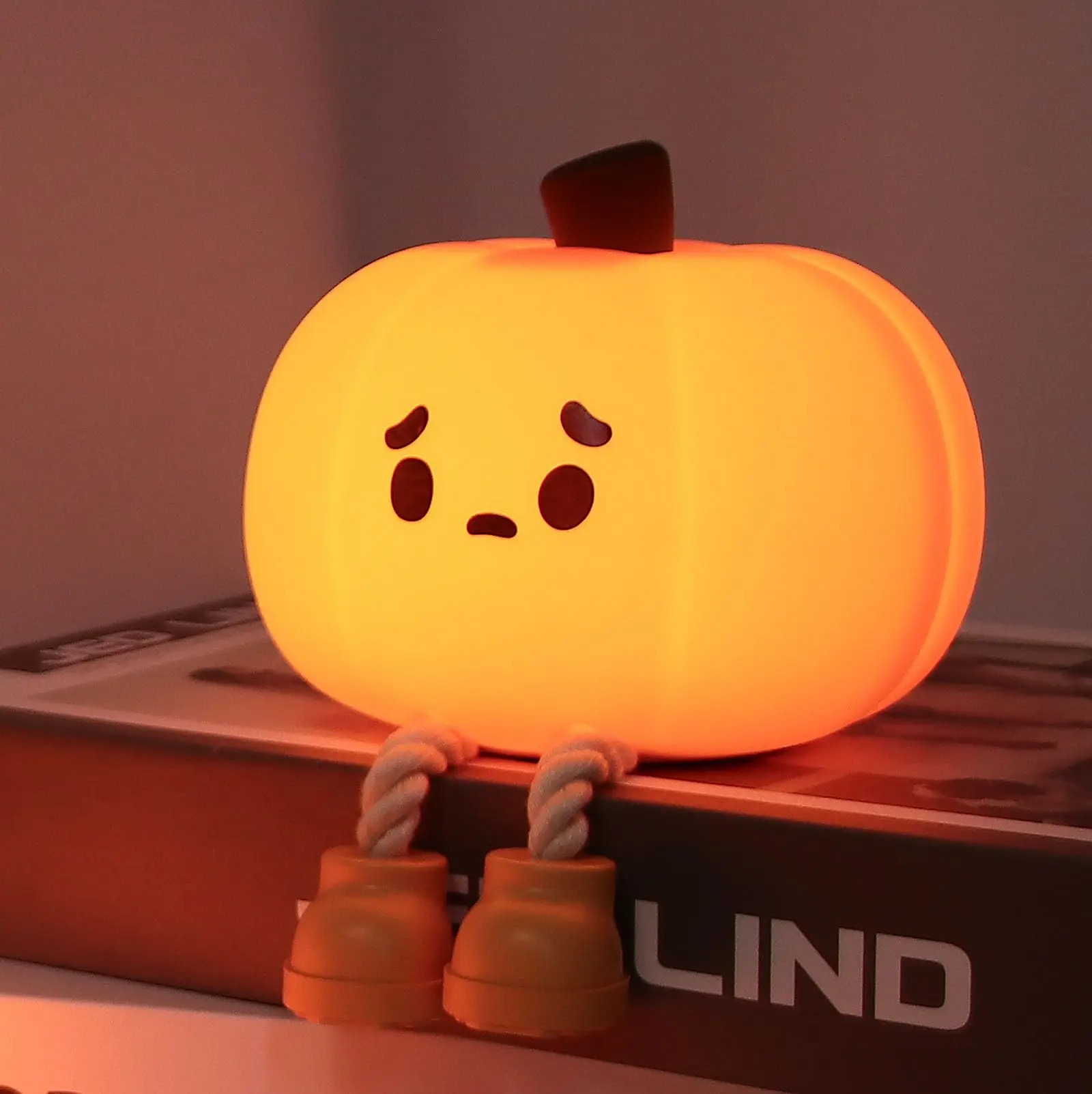 

LED Night Light Cute Pumpkin Night Light USB Charging Timed Bedside Decoration Children's Desktop Light Birth Bedroom Nightlight