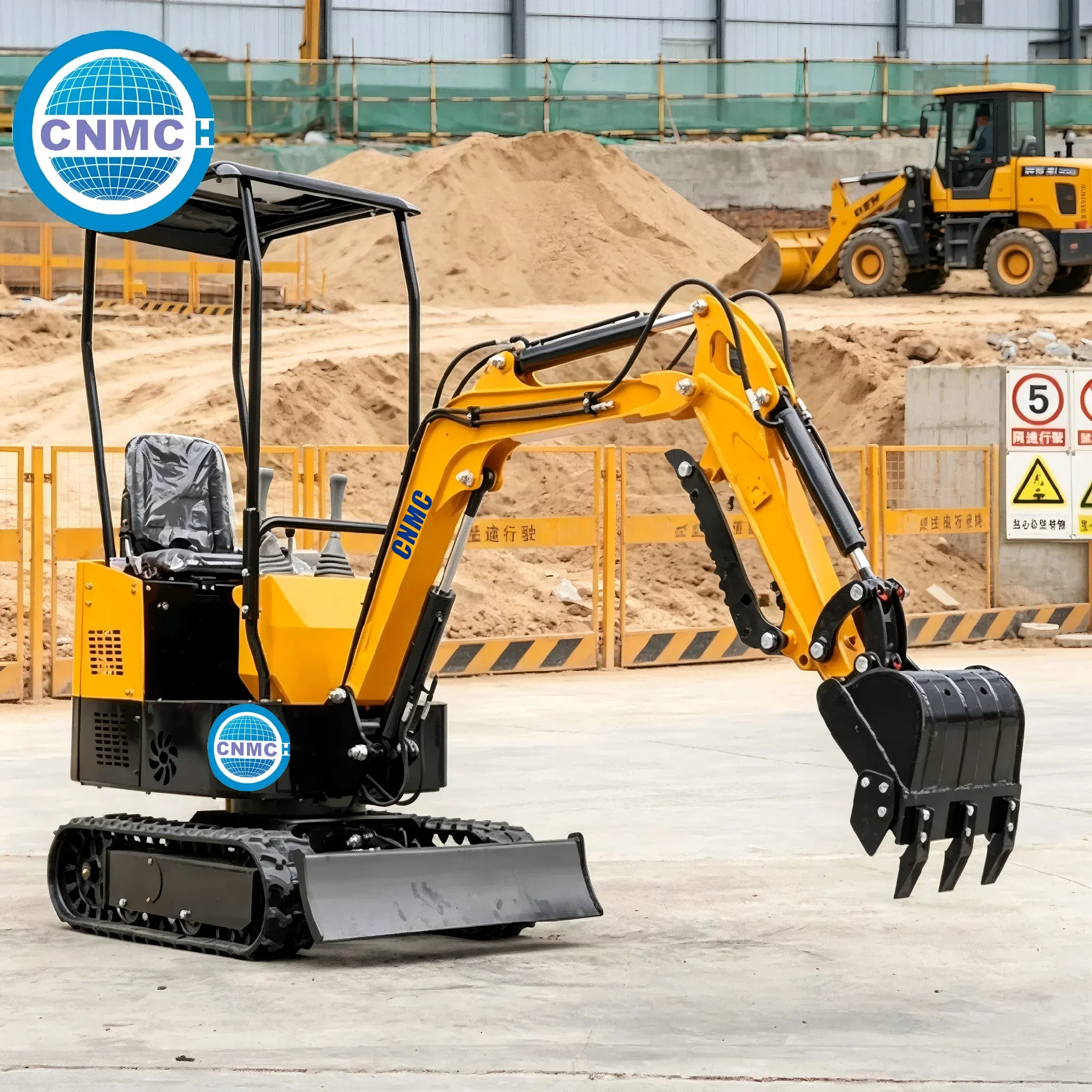 

CNMC 1 Ton Mini Excavator Mini Digger Loader Multifunctional Portable Easy to Operate Customizable Construction Equipment