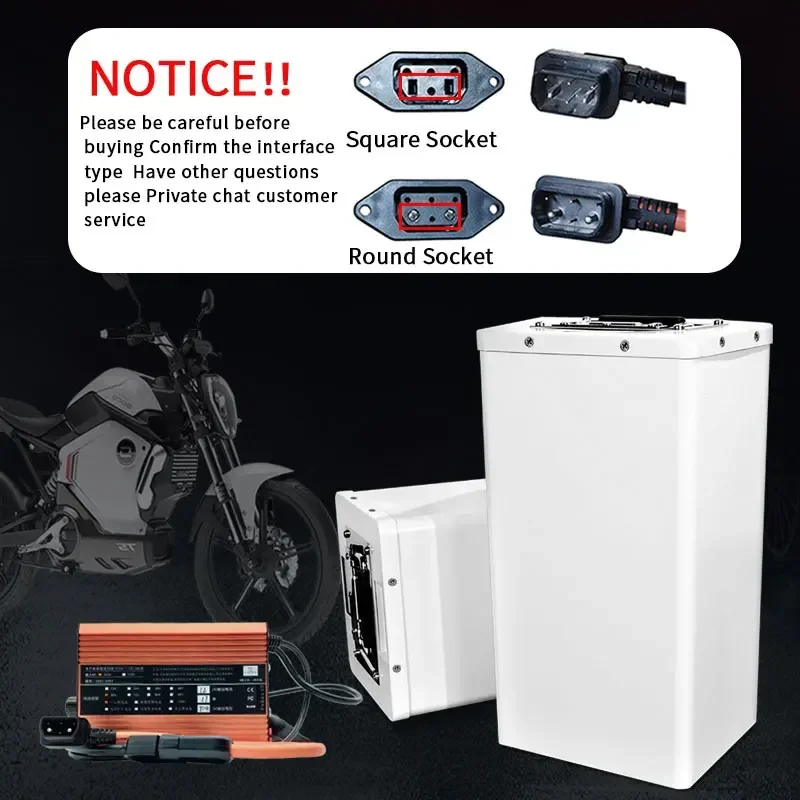 Dla Super SOCO TS TC TSX bateria 60V 60AH kontroler aplikacji Bluetooth ładowarka wymiana akcesoria motocyklowe baterie