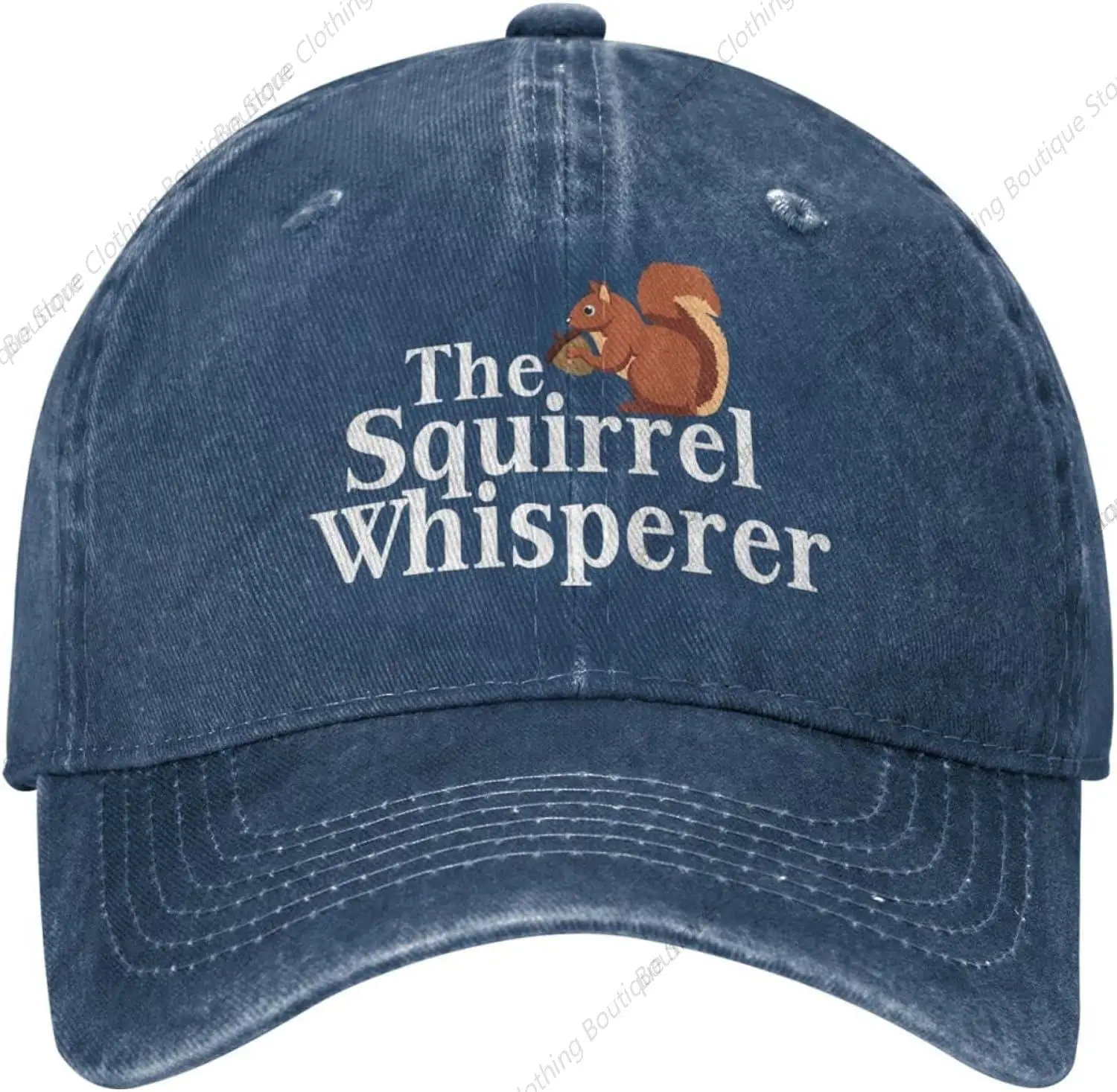 

The Squirrel Whisperer Hat Men Dad Hats Cute Hats Navy Blue