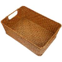 Basket Storage Baskets Woven Wicker Rattan Hyacinth Water Bread Fruit Tray Serving Box Sundries Seagrass Bins Food Snack