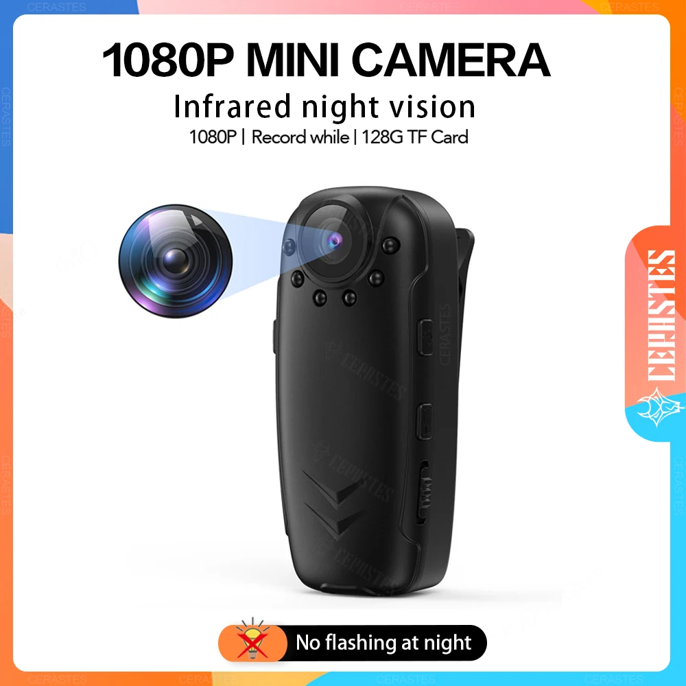 

Mini Camera Law Enforcement Recorder 1080P Video Record Professional Portable Body Camera Meeting Long Battery Life Camcorders