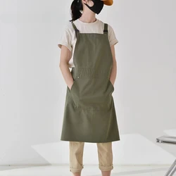 Waterproof Kitchen Apron for Women, Restaurant, Working Waiter, Sleeveless Apron, Coffee Shop Overalls, Household Accessories, N