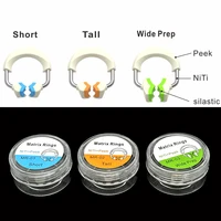 Bandas de matriz Dental Niti, anillo estilo guarnición, abrazadera de matriz, Clip, matrices contorneadas seccionales, Kit de plástico para dentista, herramientas de laboratorio