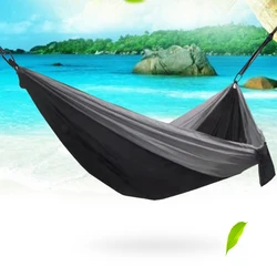 Leve Parachute Hammock para Camping e Caminhadas, durável e relaxante engrenagem ao ar livre, cor sólida, vermelho