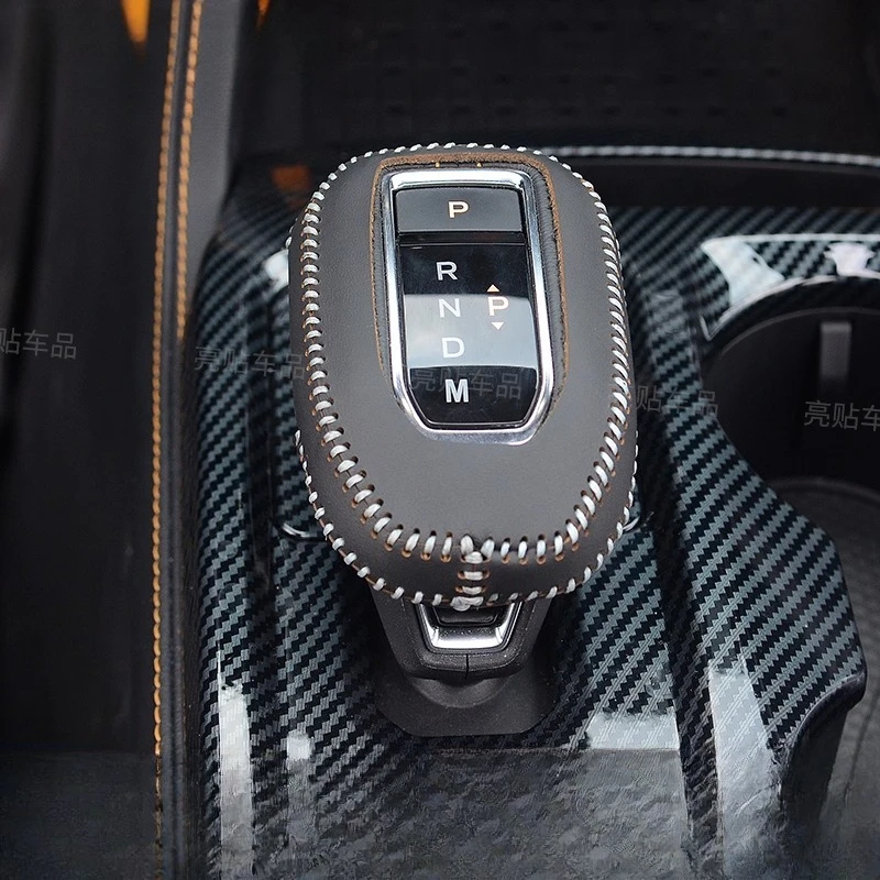 

Hand Sewn Leather Gear Cover for 2023 2025 Ford Ranger Gear Grip Electronic Case Leather Case Interior Accessories