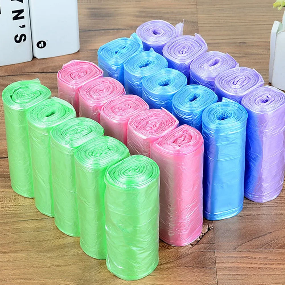 

5 Rolls 60pcs Portable Camping Festival Toilet Bags For Outdoor/Indoor Use Home Clean Composting Bags Moisture-Proof