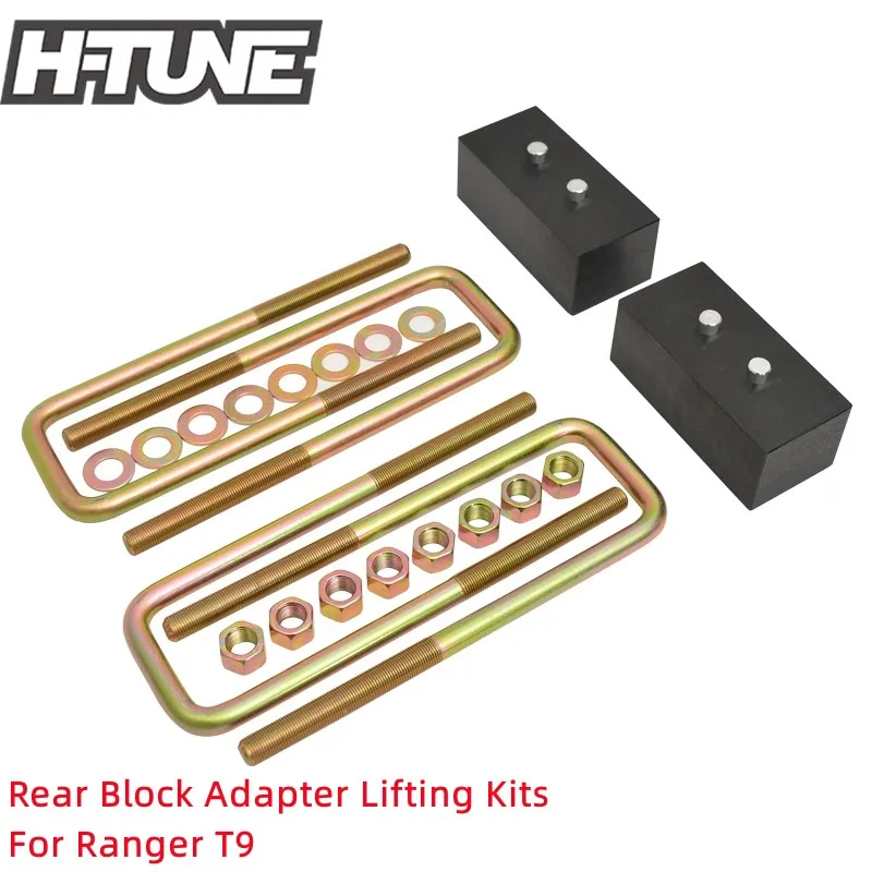 4x4 Accesorios 50mm Solid Aluminum Rear Suspension Adapter Block Lifting Kits for Ranger T9 2022+