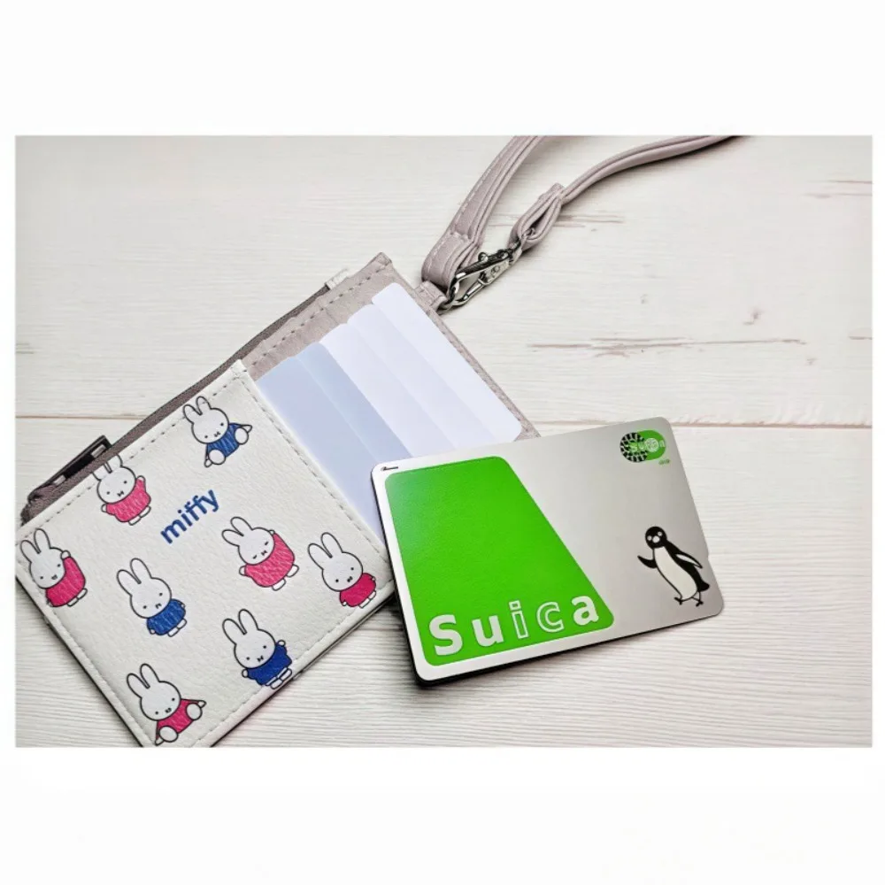 かわいいミッフィーカードバッグ日本のかわいいプリント書類収納小物ポータブル子供っぽい楽しい多用途ファッション装飾