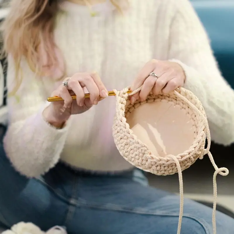 قاعدة سلة كروشيه بيضاوية خشبية قيعان خشبية صلبة غير مكتملة DIY بها بنفسك الحياكة النسيج الحرف لوازم ديكور المنزل دائم