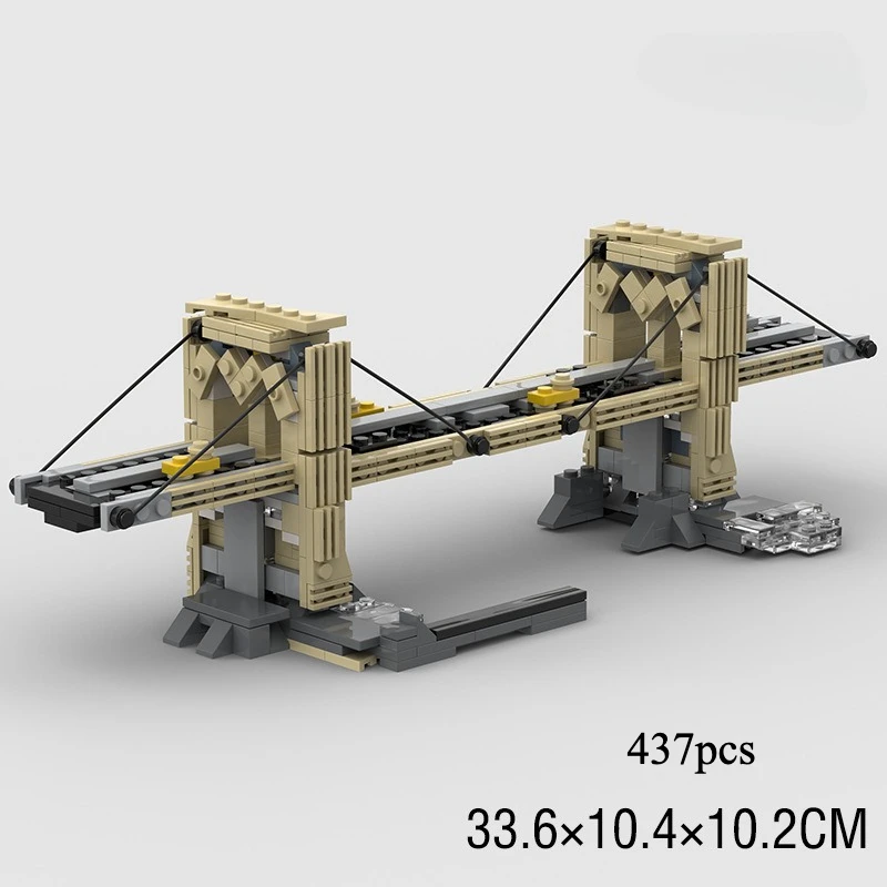 

MOC Building Bricks of Brooklyn Bridge Technology Modular Blocks Popular Mini Greece Acropolis Christmas BUilding blocks Toys