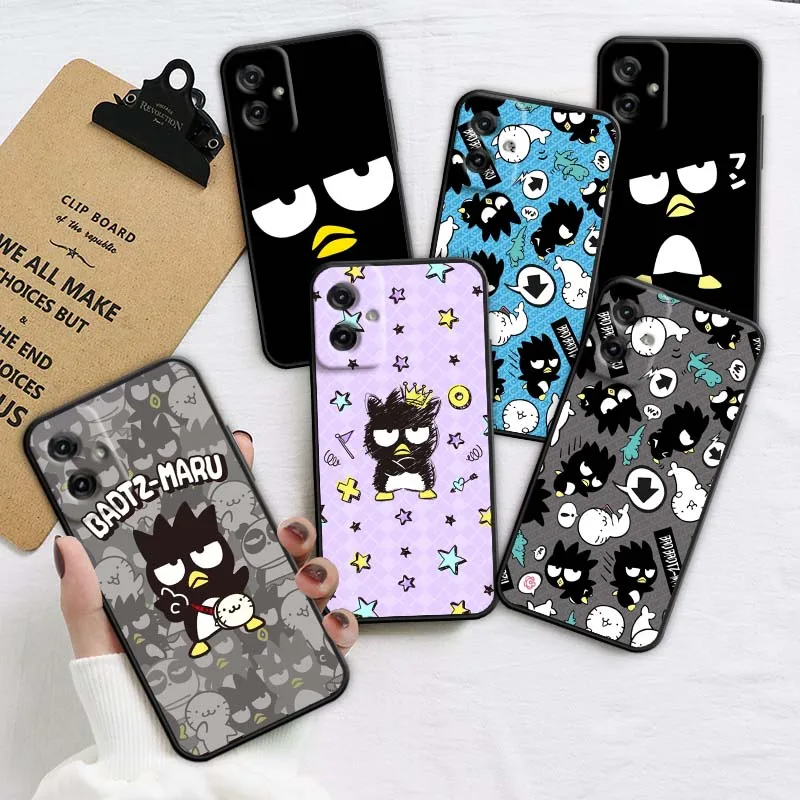 

Sanrio Badtemaru Art Cartoon For Motorola G85 Edge 50 G24 G35 G14 G04 40 G72 G34 G31 G Stylus G54 G13 G32 5G Black Phone Case