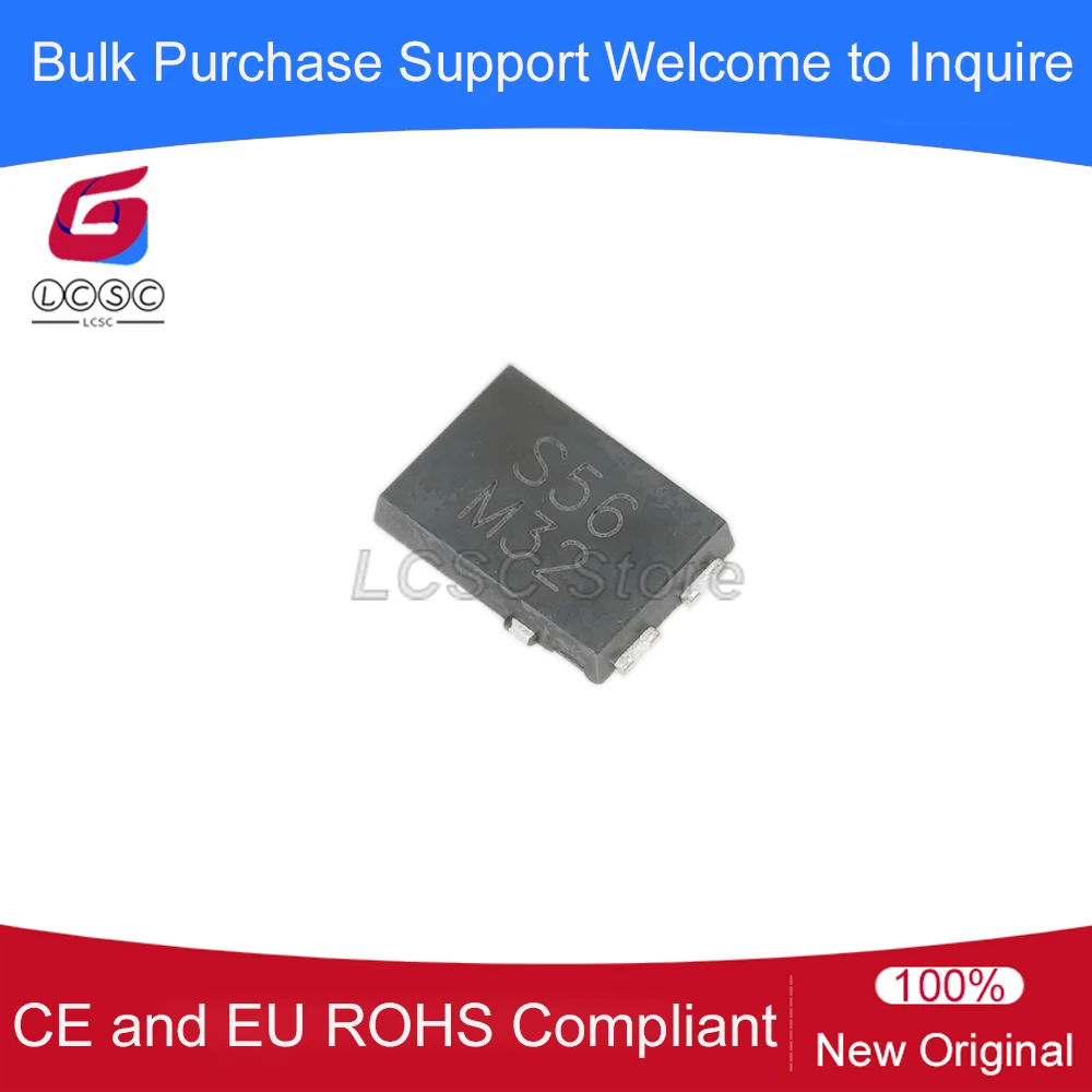 10-100Pcs/Original SS5P6-M3/86A Mark Code S56 Independent Diode 60V 5A 631mV SMD TO-277A SMPC Single Diodes