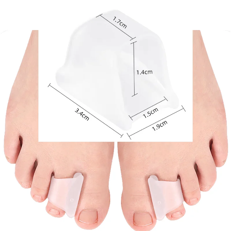 

1/2/5Pairs Bunion Corrector Comfortable Breathable Silicone Toe Separator for Men Women Relieve Pain Correct Overlapping Toes