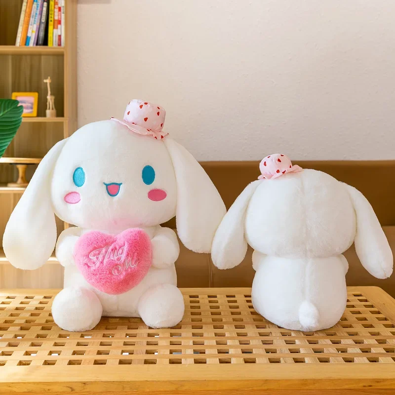 Sanurgente-Oreiller en peluche pour enfants, figurine d'anime de dessin animé, jouets Kawaii mignons, Cinnamoroll, gros chien à oreilles, grandes poupées en peluche, cadeaux d'anniversaire