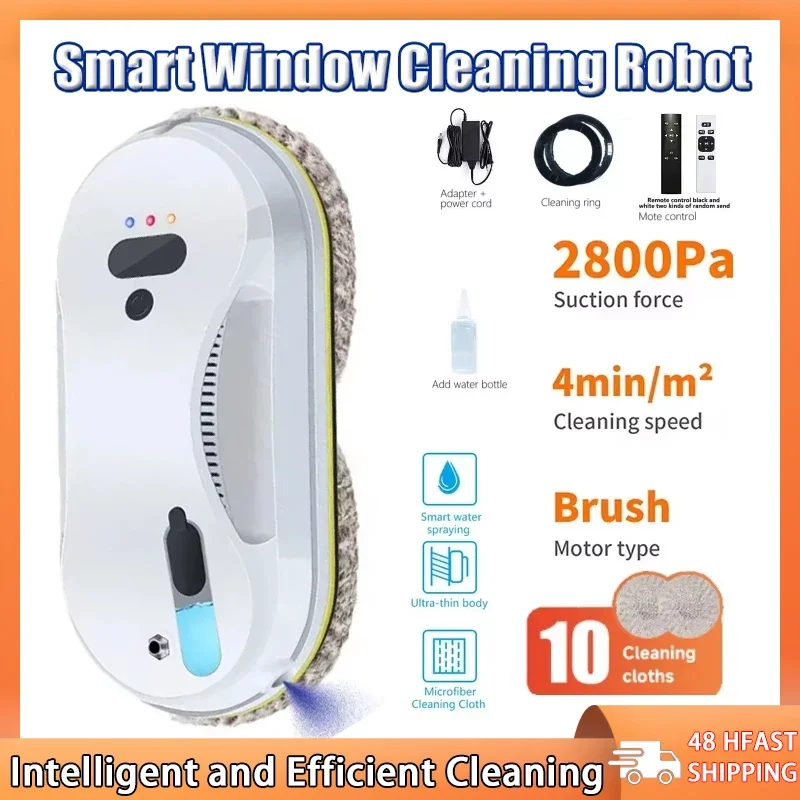 

Remote Control Large Suction Glass Cleaning Robot Automatic Water Jet Window Cleaner Large Suction Glass Cleaning Robot
