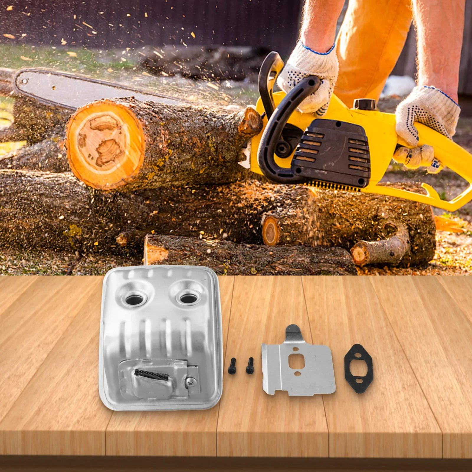 

Глушитель Exhuast Глушитель 135 140 440 445 450 CS2240 CS2245 CS2250S Бензопилы для Jonsered для Jonsered Practical