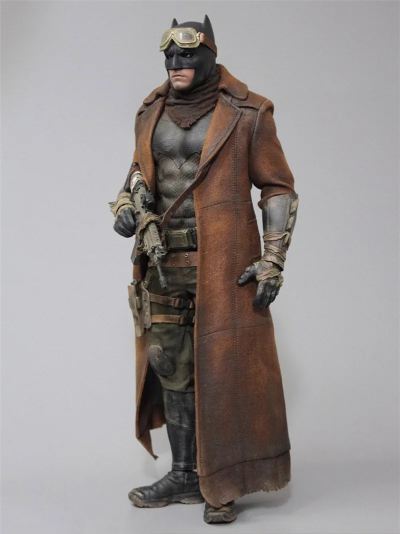 DAFTOYS F011 1/6 Scale Model Bat Coat Scarf Full Set Hero Affleck Clothes Model Ben Fit 12 Inch  Action Figure Body Toys Dolls