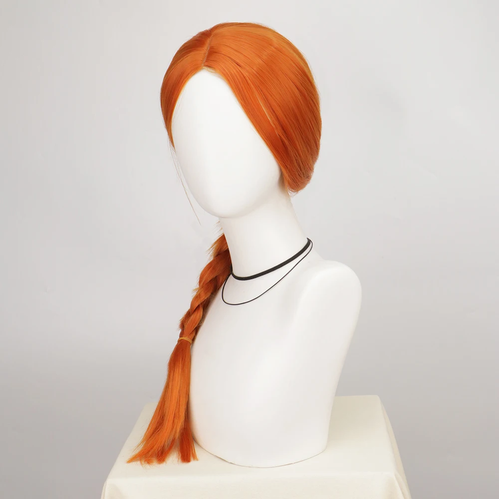QQXCAIW Anime Wigs Fiona Princess Cosplay Wig Ultra-long Brown Braid Wig Cosplay Props Anime Wigs Princess Fiona Wig